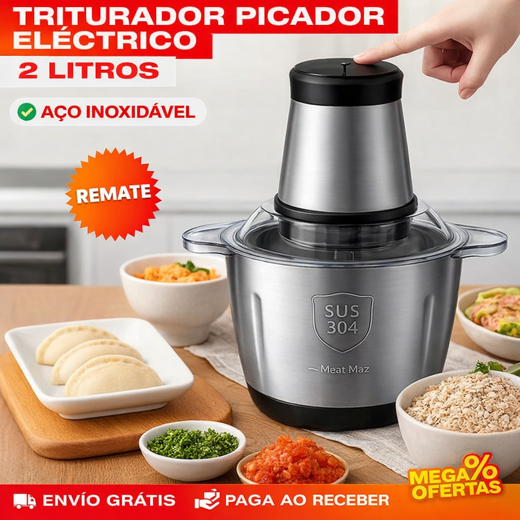 MOLINHO ELÉTRICO DE AÇO INOXIDÁVEL 2 LITROS - MOLINOX™