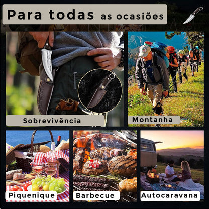 Faca MultiUsos 100% Forjada à Mão - KNIFE JAP