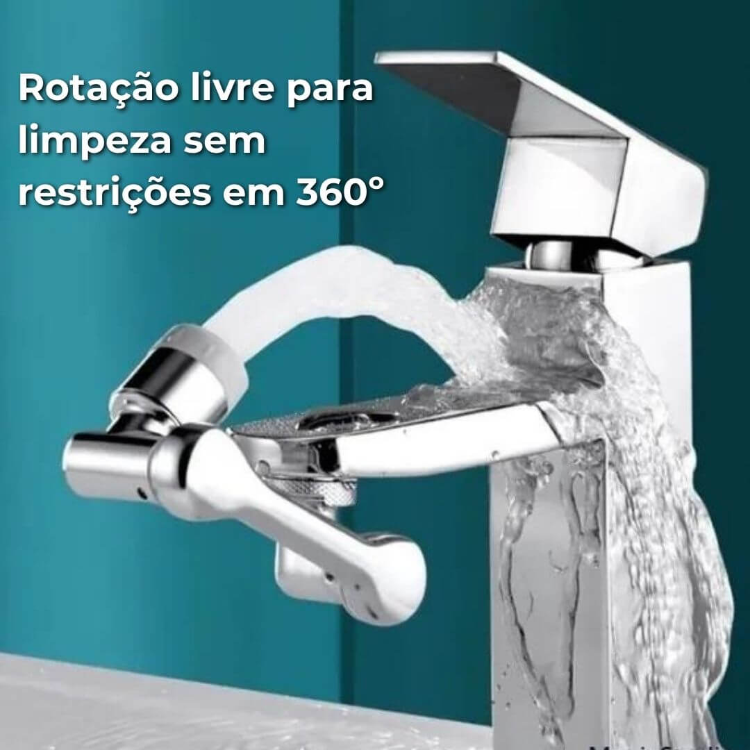 EXTENSOR DE TORNEIRA GIRATÓRIO UNIVERSAL 1080° - FLEXIFLOW™