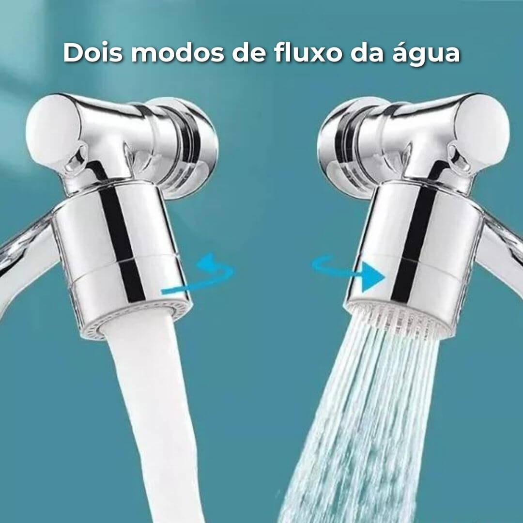 EXTENSOR DE TORNEIRA GIRATÓRIO UNIVERSAL 1080° - FLEXIFLOW™