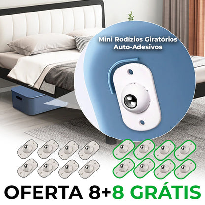 MINI RODÍZIOS GIRATÓRIOS AUTO-ADESIVOS 360  - MOVY™