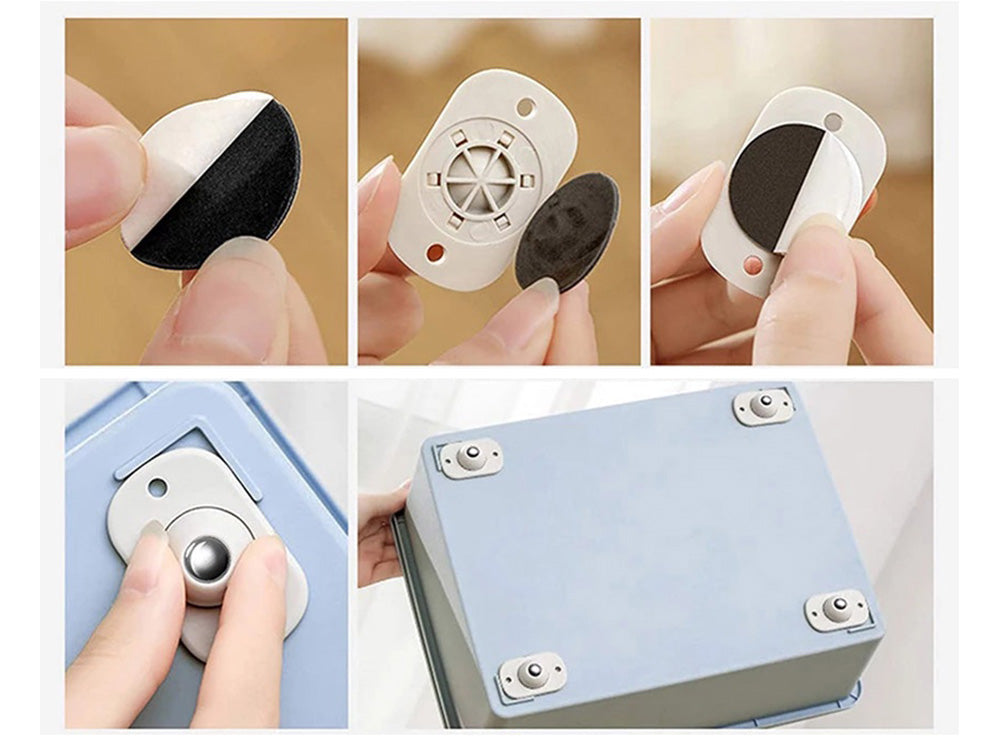 MINI RUEDAS GIRATORIAS AUTO-ADHESIVAS 360  - MOVY™