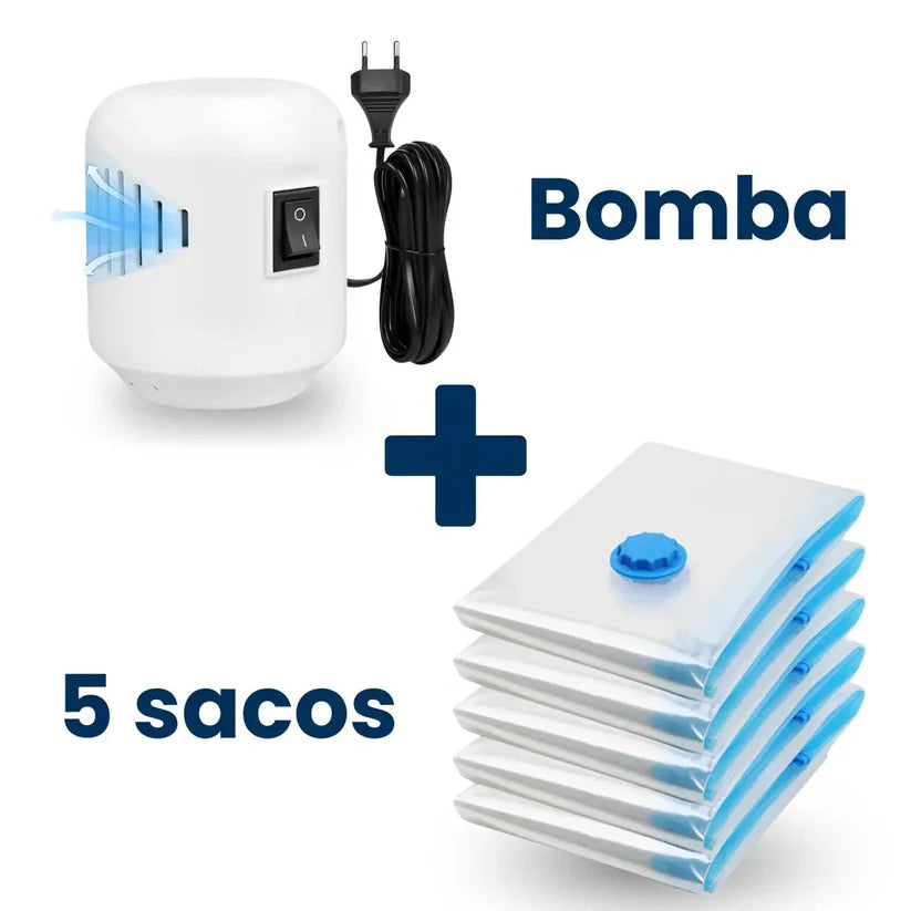 Kit Compactador com Bomba Elétrica - Vacuum Pro